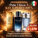 Pide 1 Y OBTÉN 3 - Kit de Perfumes Premium Masculino (100ml) (One Million | Sauvage Dior | Invictus)