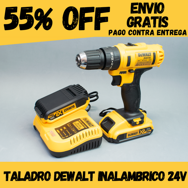 TALADRO INALAMBRICO 24v + 2 Baterias